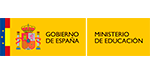 Banda de logo del Gobierno de España y Ministerio de Educación